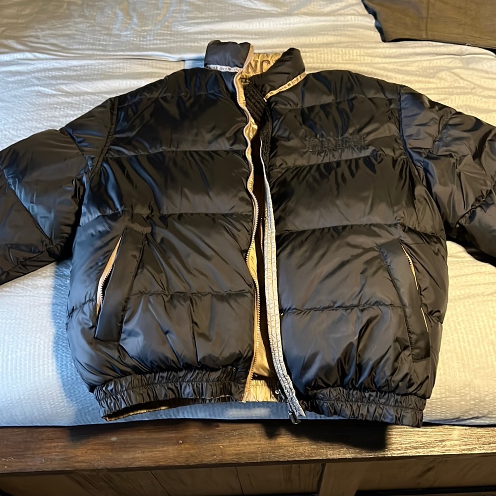 Mens reversible puffy coat, Cinch, medium, like new